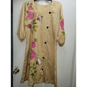 Floral Hand Painted Dress